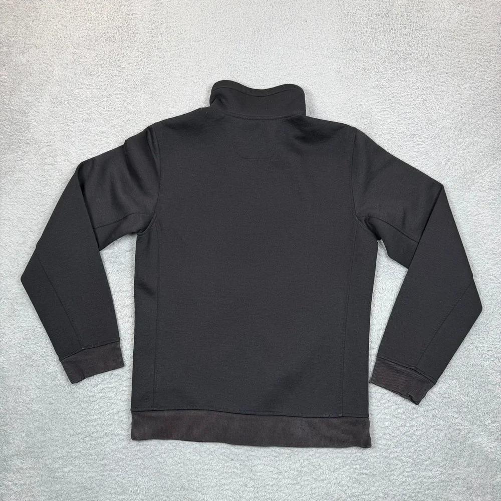 The North Face Mens Black Softshell Full Zip Mock Neck Jacket Small S/P